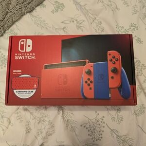 NEW!! Nintendo Switch Mario Red & Blue Edition